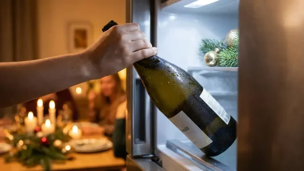 Hoe lang voor het kerstdiner moet witte wijn in de koelkast?